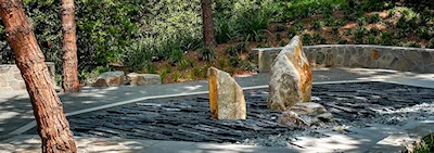 A Beautiful Japanese Rock Garden in Traditional Japanese Style, USC Campus (Video) Landscape Composed Arrangements of Rocks (Aid for Meditating)